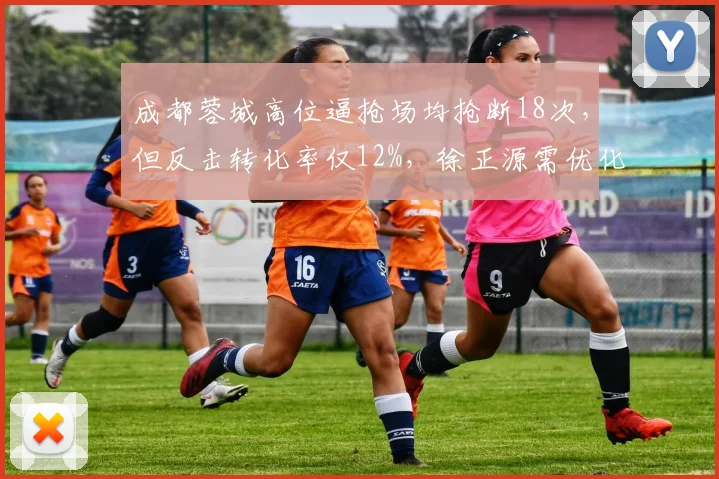 成都蓉城高位逼抢场均抢断18次,但反击转化率仅12%,徐正源需优化转换效率。